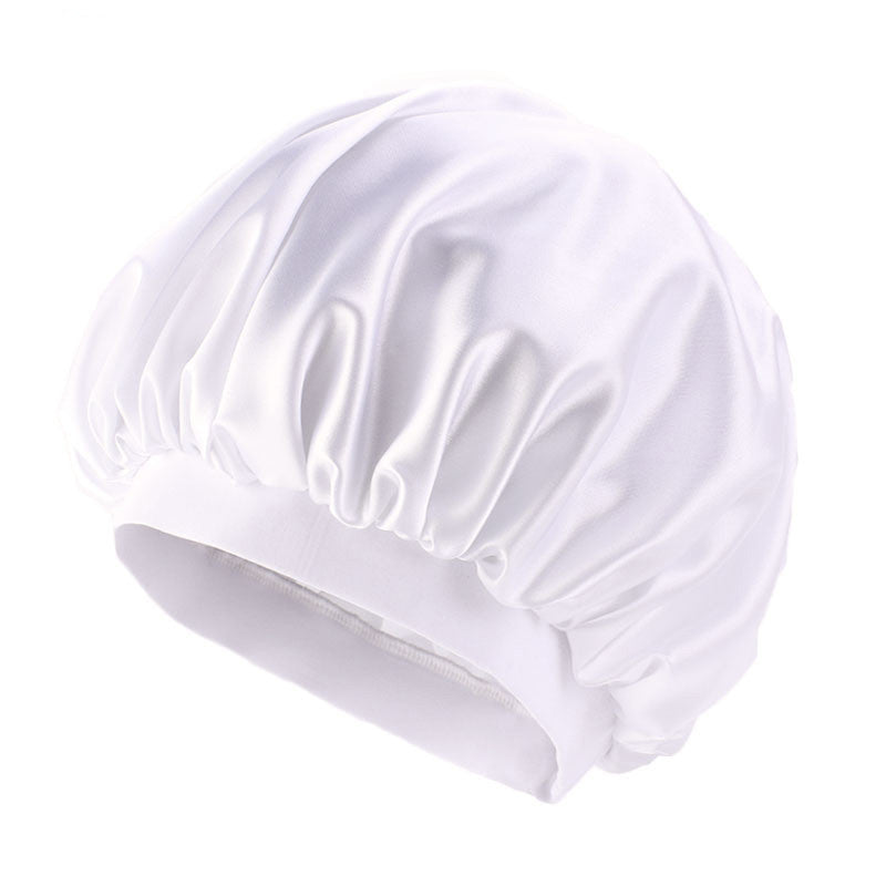 European And American Style Wide-Brimmed Satin Dome Night Hat