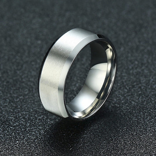 Stainless Steel Smooth Bracelet Simple Ring