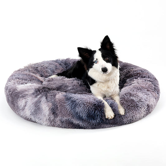 Luxurious Fluffy Donut Dog Bed for Ultimate Pet Comfort