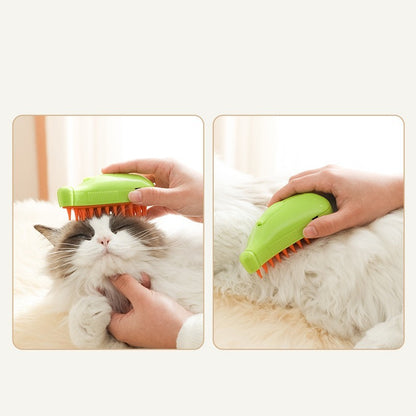 SteamGroom 3-in-1 Pet Brush for Cats & Dogs