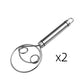 Stainless Steel Danish Flour Binocular Coil Mixer Manual Dough Mixer And Dough Tool Mixing Stick