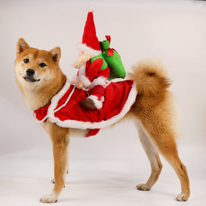 Pet Santa Claus Riding Clothing