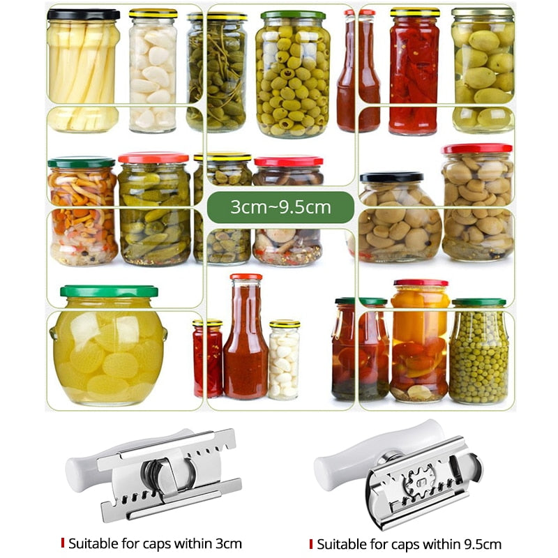 Adjustable Jar Opener Stainless Steel Lids off Jar