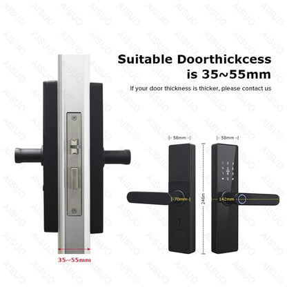 Smart Fingerprint Magnetic Door Lock