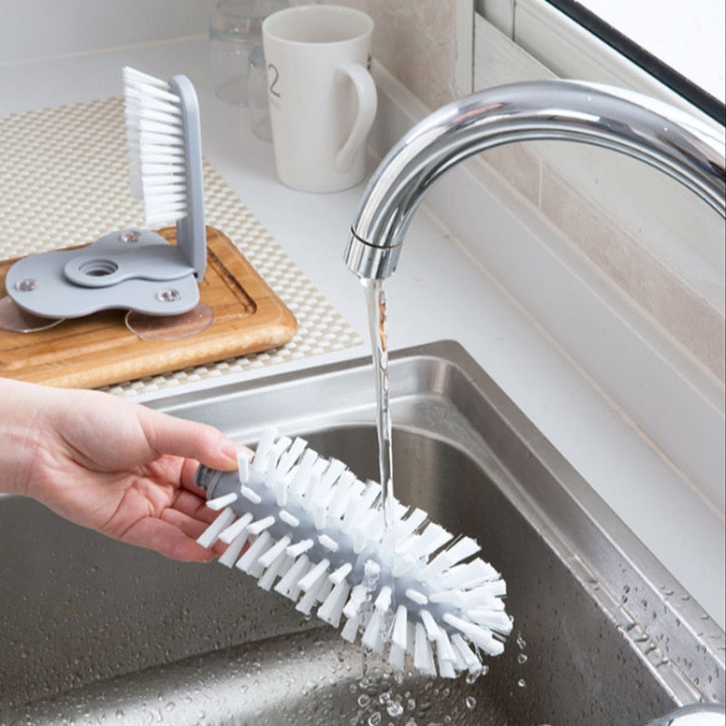 Sink Water Bottle Cleaning Brush Glass