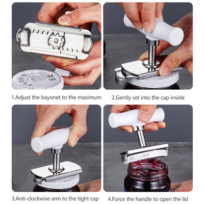 Adjustable Jar Opener Stainless Steel Lids off Jar