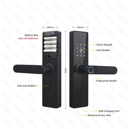 Smart Fingerprint Magnetic Door Lock