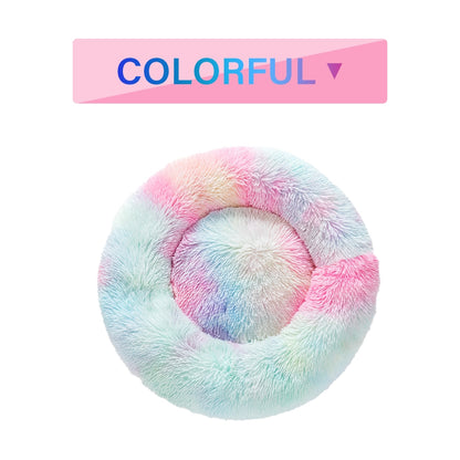 Luxurious Fluffy Donut Dog Bed for Ultimate Pet Comfort