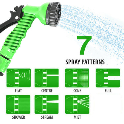 7Function Spray Nozzle 100FT Water Hose Gun Multi Pattern Garden Adjustable Mist